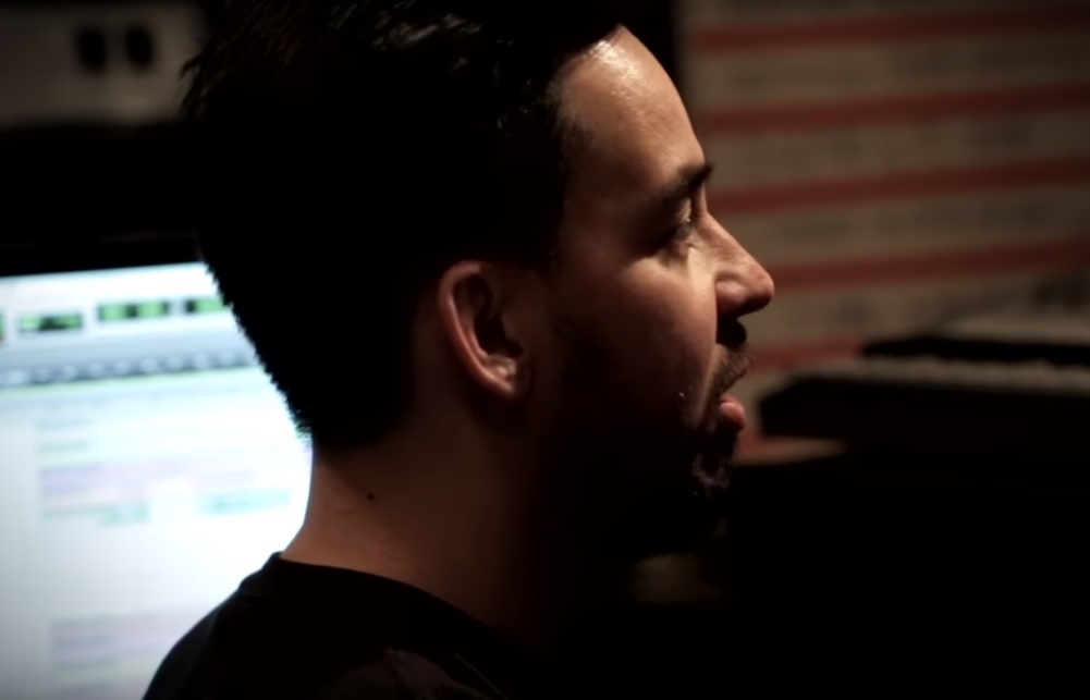 Linkin Park MIke Shinoda in studio