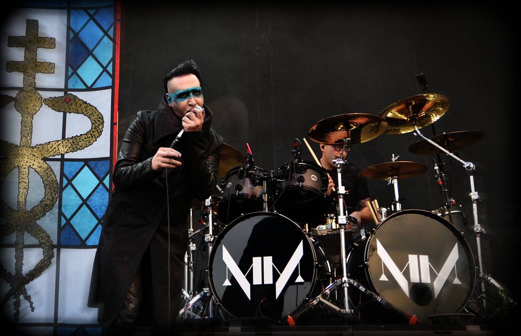 Drummer Gil Sharone Marilyn Manson live