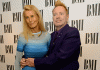 John Lydon (Sex Pistols) and his wife - 40th anniversary