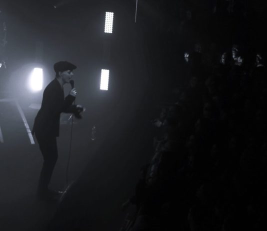 Ville Valo at Helitehas 17.04.2024 Tallinn, black-and-white