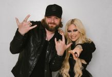 Avril Lavigne teaming up again with country star Nate Smith. Image: Facebook