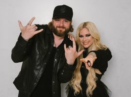 Avril Lavigne teaming up again with country star Nate Smith. Image: Facebook