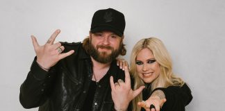 Avril Lavigne teaming up again with country star Nate Smith. Image: Facebook