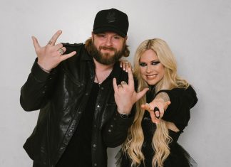 Avril Lavigne teaming up again with country star Nate Smith. Image: Facebook